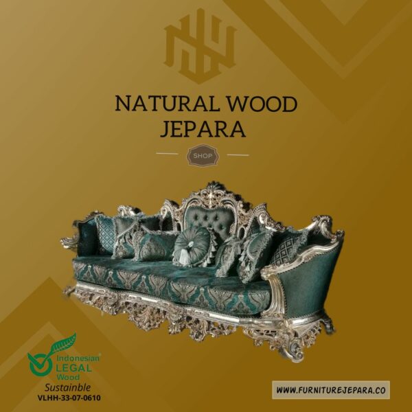 Sofa Tamu Mewah Ukiran Jepara Nwj 02