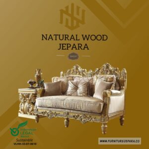 Set Sofa Ruang Tamu Mewah Ukiran Furniture Jepara Nwj 42