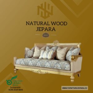 Sofa Tamu Mewah Gaya Klasik Modern Furniture Jepara Nwj 37