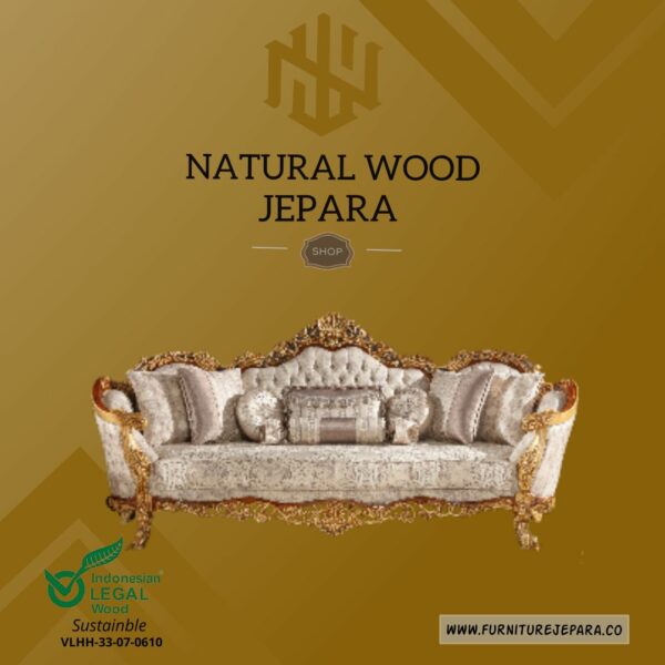 Sofa Tamu Mewah Klasik Furniture Jepara Nwj 07