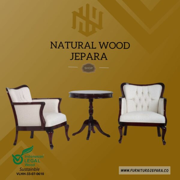 Sofa Tamu Mewah Klasik Natural Furniture Jepara Nwj 22