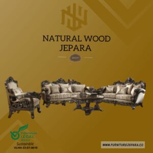 Sofa Tamu Mewah Klasik Royal Elegant Furniture Jepara Nwj 19