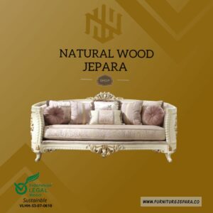 Sofa Tamu Mewah Luxurious White Furniture Jepara Nwj 32