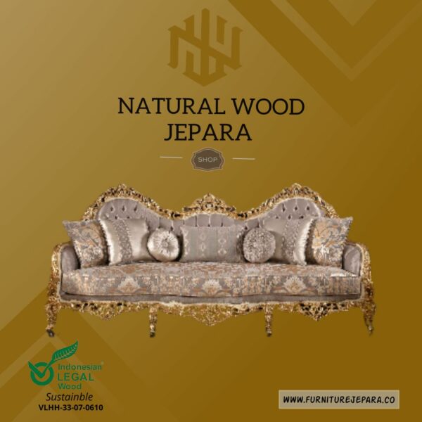 Sofa Tamu Mewah Luxury Furniture Jepara Nwj 04