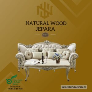 Sofa Tamu Mewah Mebel Ukiran Jepara Design Elegant Nwj 34