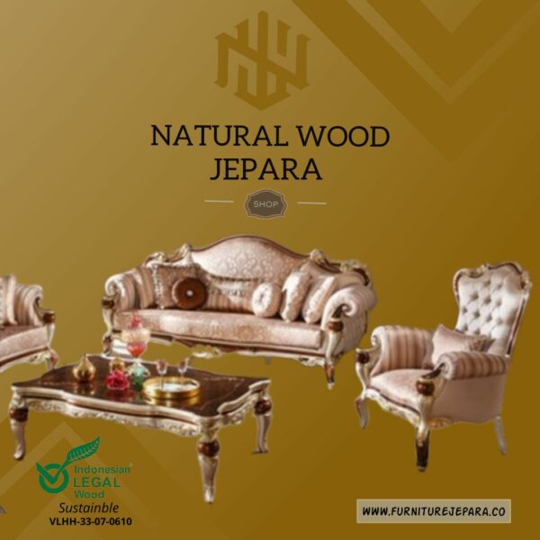 Best Quality Kursi Sofa Mewah Modern Furniture Jepara Nwj 72