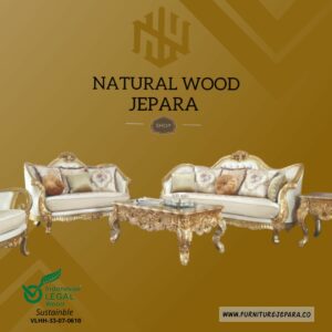 Kursi Sofa Ruang Tamu Mewah Modern Custom Jepara Nwj 51