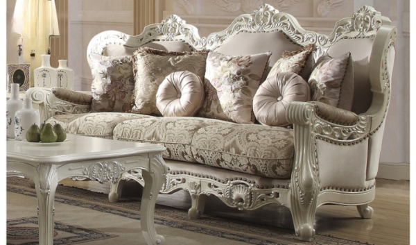 Kursi Sofa Tamu Mewah Carving Design Nwj 46