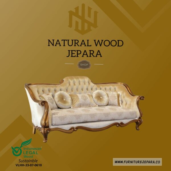 Model Sofa Tamu Mewah Kayu Jati Ukiran Jepara Nwj 53