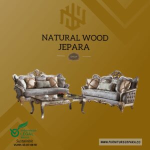 Set Kursi Sofa Mewah Exclusive Ruang Tamu Elegan Nwj 61