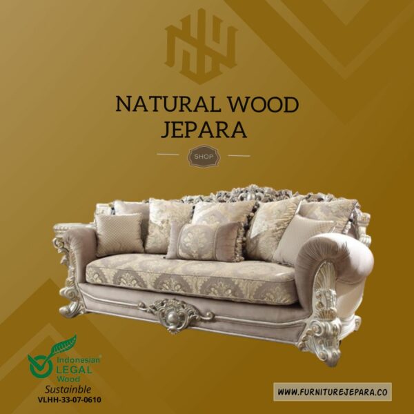 Set Sofa Tamu Mewah Ukir Modern Style Furniture Jepara Nwj 49