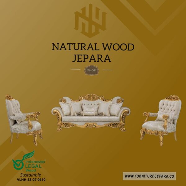 Sofa Mewah Ruang Tamu Exclusive Furniture Jepara Nwj 68