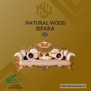 Sofa Tamu Mewah Ukiran Emas Terbaru Furniture Jepara Nwj 69