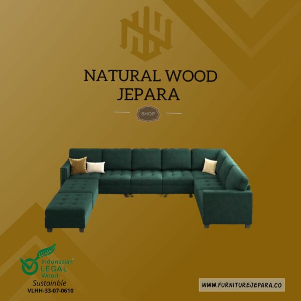 Sofa Sudut Kursi Tamu Elegant Modern Furniture Nwj 97