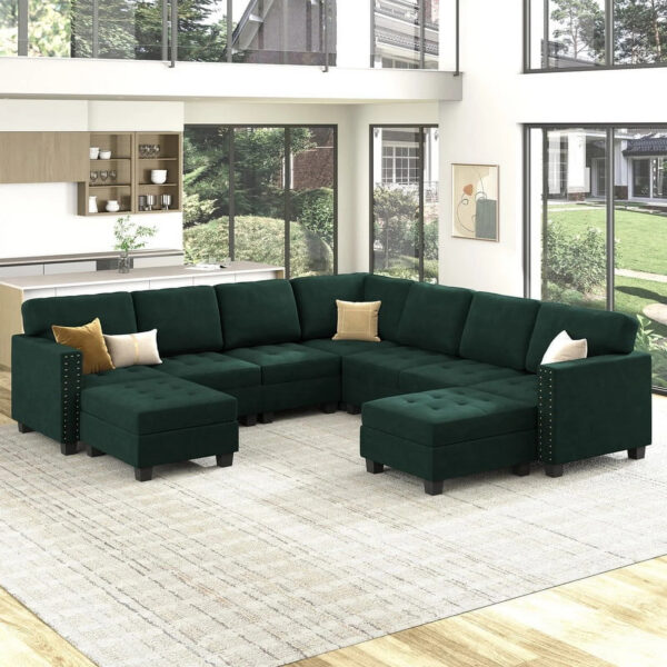 Sofa Sudut Kursi Tamu Elegant Modern Nwj 97