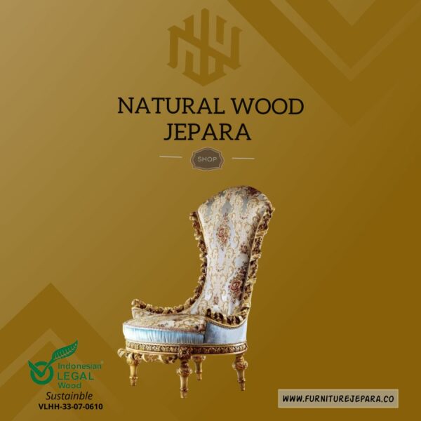 Sofa Tamu Gold Bludru Ukir Jepara Terbaru Mewah Modern Nwj 87